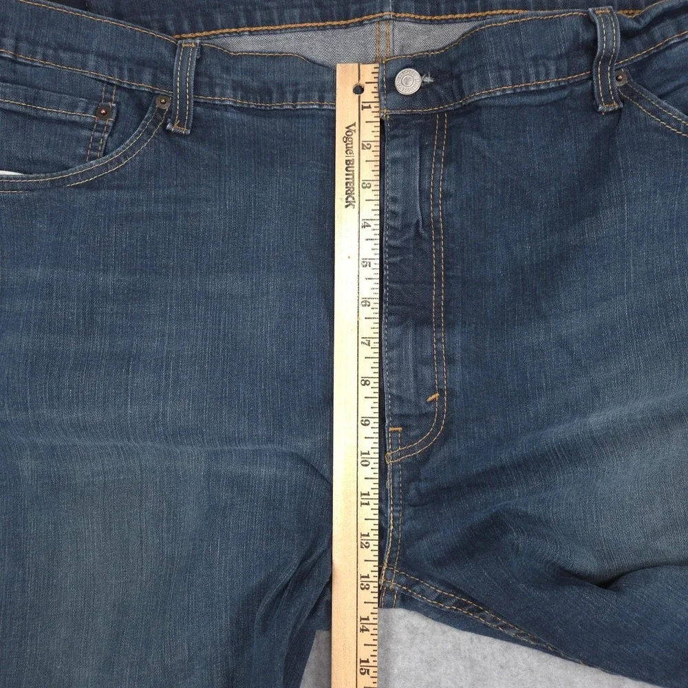 Levis 502 Mens Size 50x29 Blue Taper Fit Stretch Denim Jeans